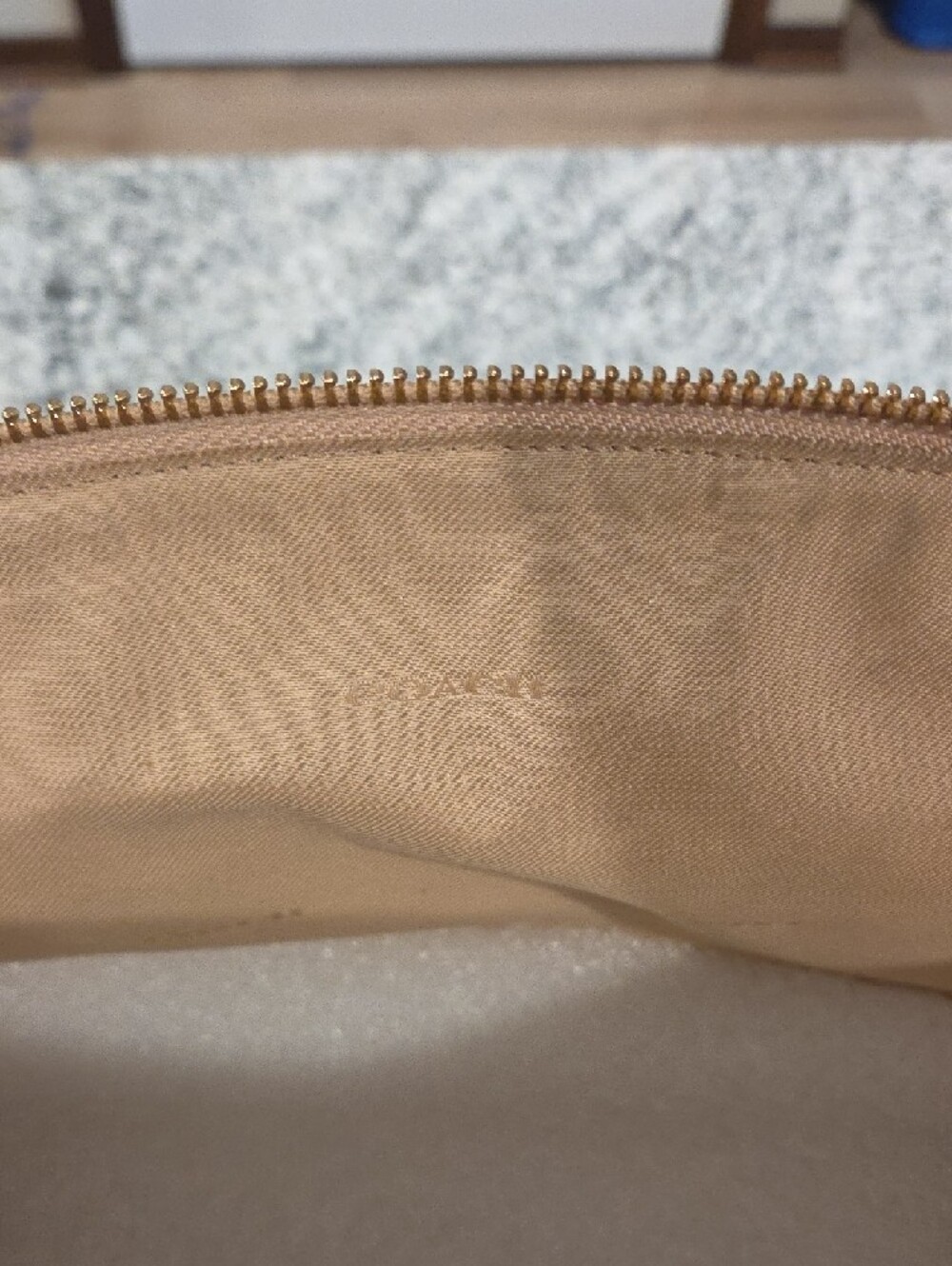 Coach Pebble Leather Tote in Camel Tan - Picture 9 of 9